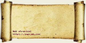 Janoš Džurnov vizit kartica